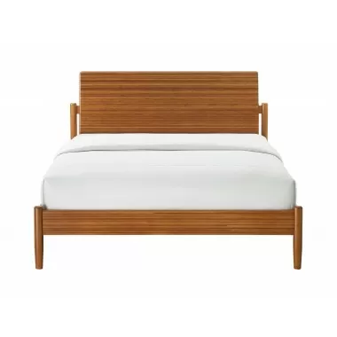Greenington Monterey Queen Platform Bed, Amber - Front Angle