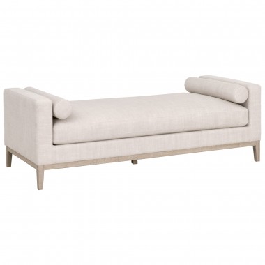 Essentials For Living Keaton Daybed, Bisque, Natural Gray Oak - Front Side Angle