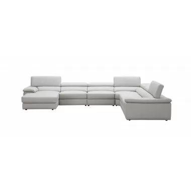 J&M Kobe Right Facing Leather Sectional