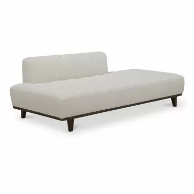 Moe's Home Collection Bennett Daybed, Warm White - Front Side Angle