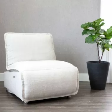 Sunpan Nora Power Recliner - Motto Stucco - Lifestyle