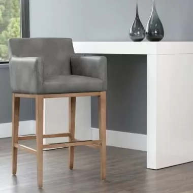 Sunpan Lionel Barstool - Bravo Metal - Lifestyle