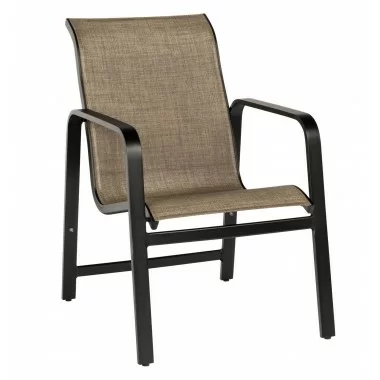 Woodard Landings Sling Dining Armchair - Stackable 