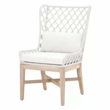 Essentials For Living Lattis Outdoor Wing Chair - Front Side Angle