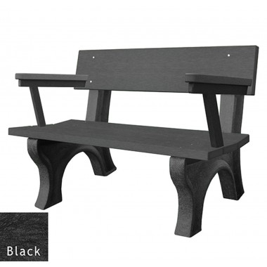 Polly Products Landmark Backed Bench With Arm