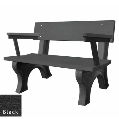 Polly Products Landmark Backed Bench With Arm