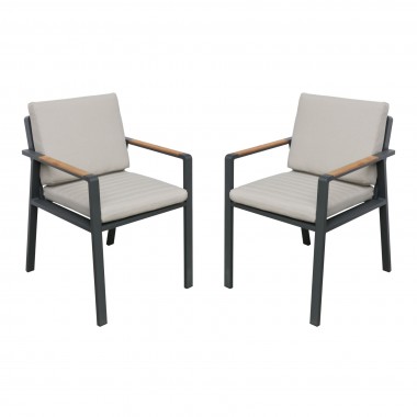 Nofi Outdoor Patio Dining Chair  - Set of 2
