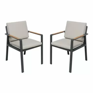 Nofi Outdoor Patio Dining Chair  - Set of 2