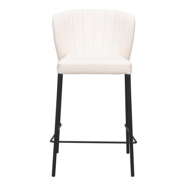 Linz Counter Stool in Cream- front view 1