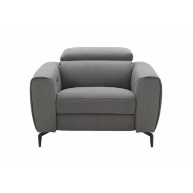 J&M Furniture Lorenzo Grey Fabric Front