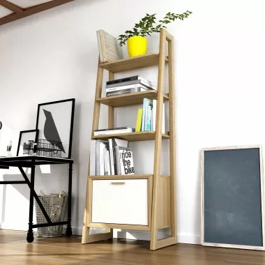 Anderson Teak Kathy Ladder Shelf Bookcase - Lifestyle