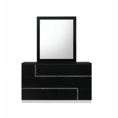 J&M Furniture Lucca Bedroom - Dresser + Mirror Side View