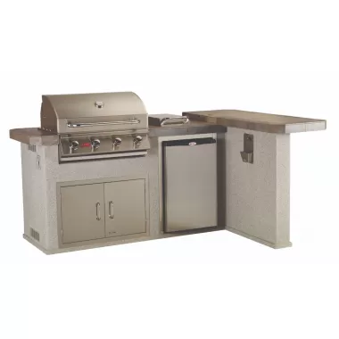 Bull BBQ Luxury Q Outdoor Kitchen & Grill - Angled