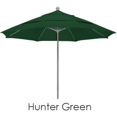 California Umbrella 11'S Steel SinglePole FGlass Ribs M Umbrella DV Anodized - Olefin