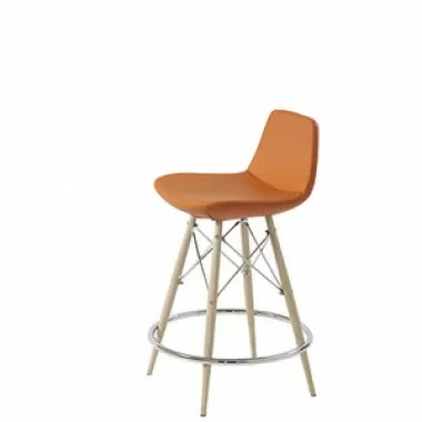 Mobili Modern Lyra Dowel PPM Counter Stool