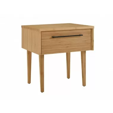 Greenington Sienna Nightstand, Caramelized - Front Side Angle