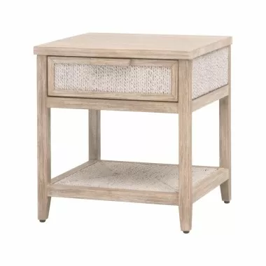 Essentials For Living Malay 1-Drawer Nightstand - Front Side Angle