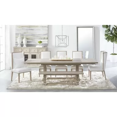 Essentials For Living Martin Dining Chair in LiveSmart Peyton Pearl - Lifestyle