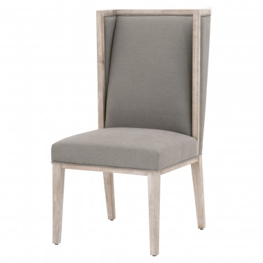 Essentials For Living Martin Wing Back Chair - LiveSmart Peyton Slate - Angled