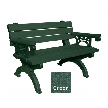 Polly Products Monarque Backed Bench With Arms
