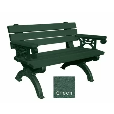 Polly Products Monarque Backed Bench With Arms