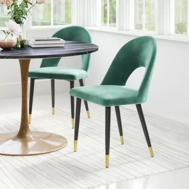 Menlo Dining Chair in Green- Lifestyle 1