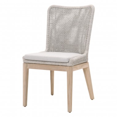 Essentials For Living Mesh Outdoor Dining Chair - Set of Two - Front Side Angle