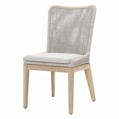 Essentials For Living Mesh Outdoor Dining Chair - Set of Two - Front Side Angle