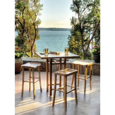 Greenington Tulip Counter Height Table, Caramelized - Lifestyle