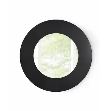 Delaney Mirror In High Gloss Black Lacquer - Front