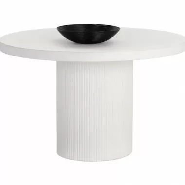 Sunpan Nicolette Dining Table White 50'' - Lifestyle