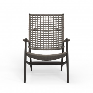 Sunset West Grigio Highback Chair - Front Angle
