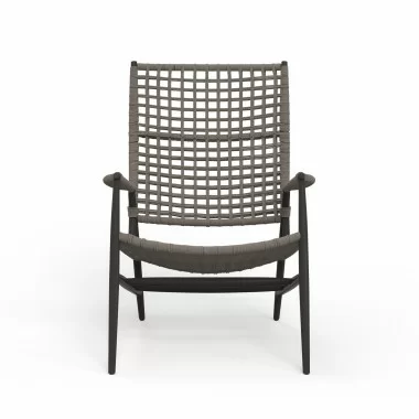 Sunset West Grigio Highback Chair - Front Angle