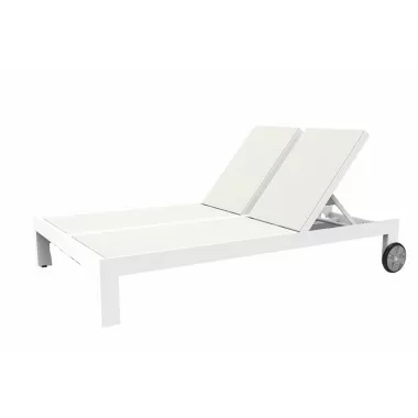 Sunset West Newport Adjustable Double Sling Chaise-Left