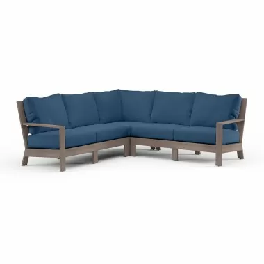 Laguna Sectional in Spectrum Indigo, No Welt - Front Side Angle