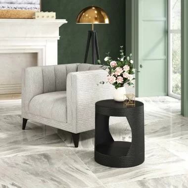 Nuuk Side Table Black - Lifestyle 