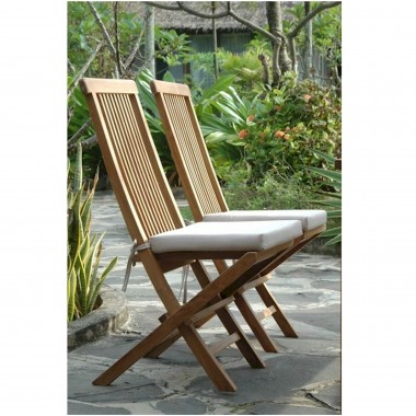 Anderson Teak Bristol Folding Chair lifestyle