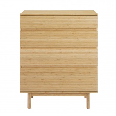 Greenington Monterey 4 Drawer High Chest, Wheat - Front Angle