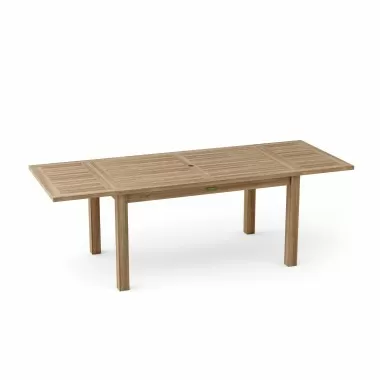 Anderson Teak Bahama 95" Rectangular Table with Double Leaf Extensions