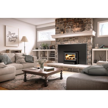 Osburn Stoves 1700 Wood Insert with Heat Activated Variable Speed Blower - Lifestyle 1