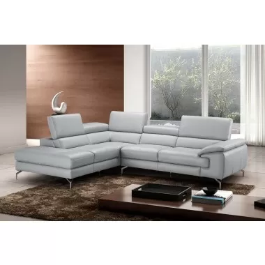 J&M Furniture Olivia Premium Leather Sectional In Left / Right Facing Chaise
