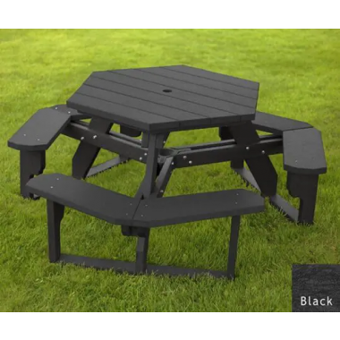 Polly Products Open Hexagon Table