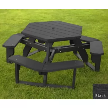 Polly Products Open Hexagon Table