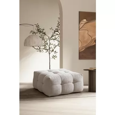 Cloud Ottoman in Beige-Lifestyle 1
