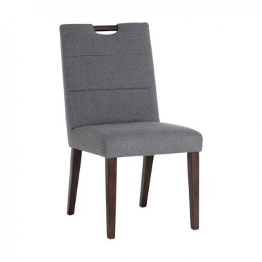 Sunpan Tory Dining Chair Dark Grey - Front Side Angle