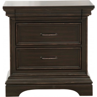 Pulaski Furniture Caldwell 2 Drawer Nightstand Front