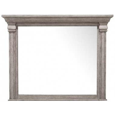 Pulaski Furniture Madison Ridge Framed Dresser Mirror in Heritage Taupe - Mirror Front