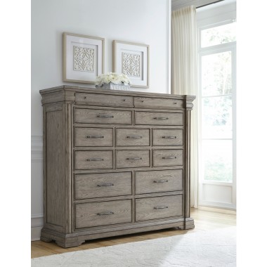 Pulaski Furniture Madison Ridge 14 Drawer Master Chest in Heritage Taupe