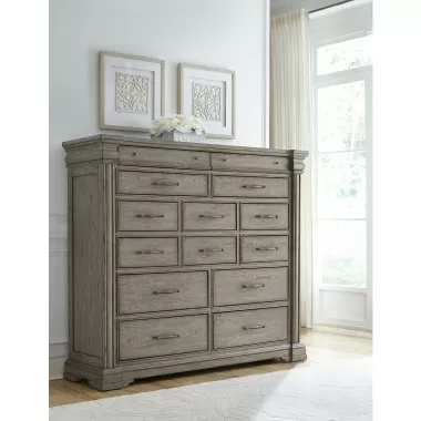 Pulaski Furniture Madison Ridge 14 Drawer Master Chest in Heritage Taupe