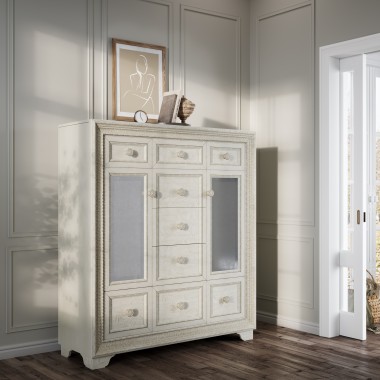 Pulaski Furniture Camila 9 Drawer Door Chest Room View